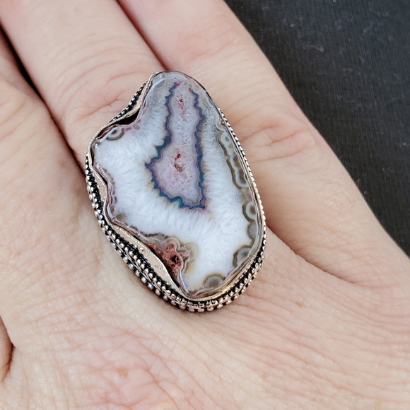 New Solar Agate 925 Silver Ring. - Picture 3 of 12